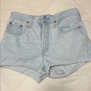 Levi's Light Wash Jean Shorts